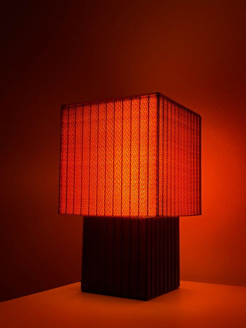 Lampe Cube - Ambrée