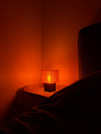 Lampe Cube - Ambrée