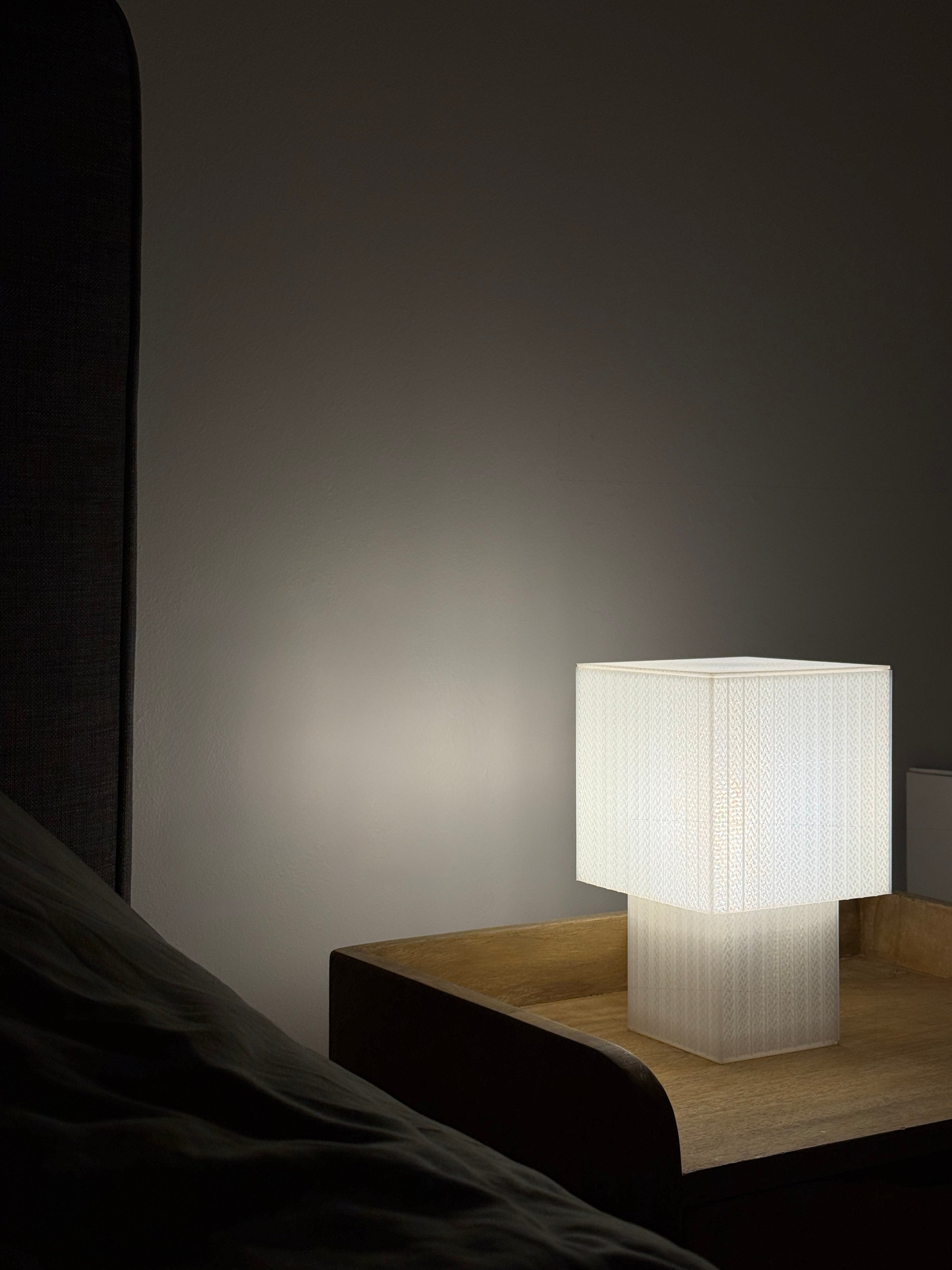 Lampe Cube - Blanche