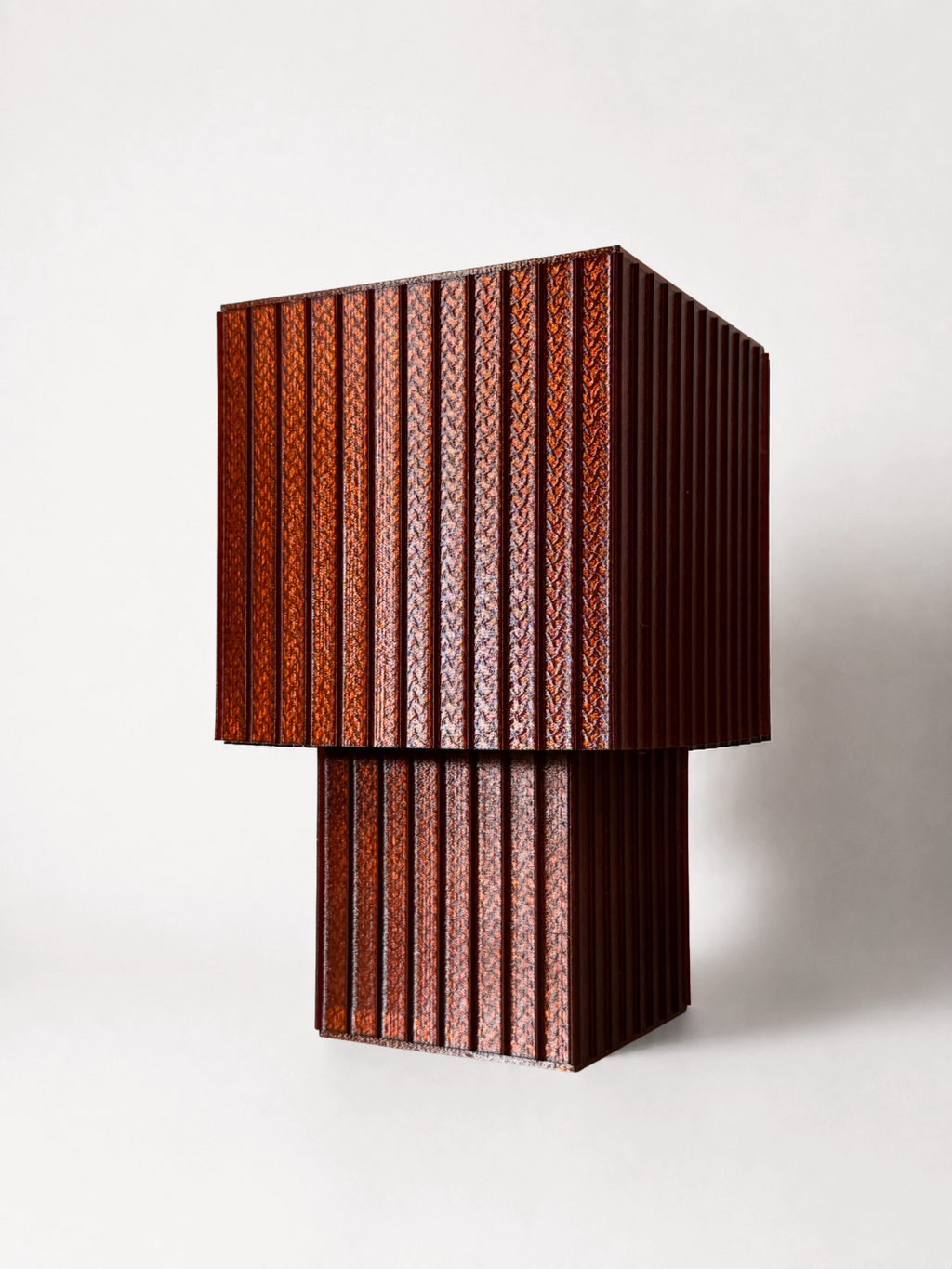 Lampe Cube - Ambrée