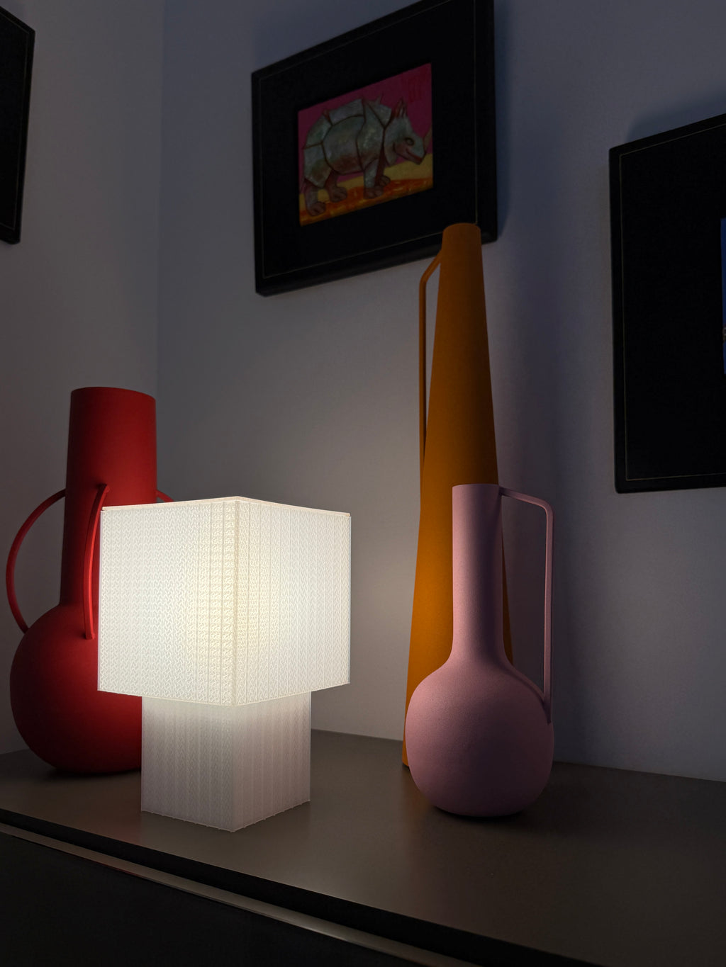 Lampe Cube - Blanche