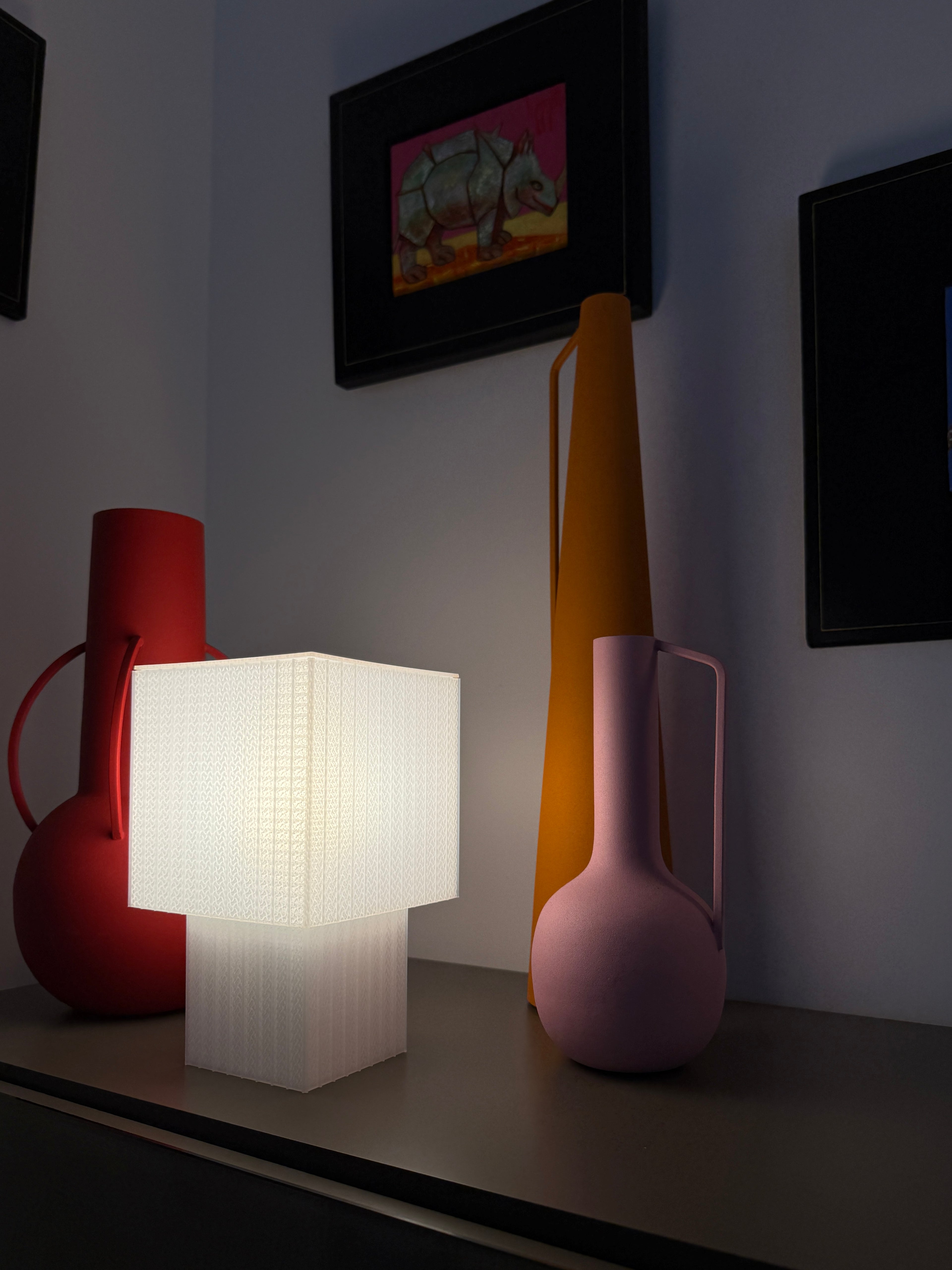 Lampe Cube - Blanche