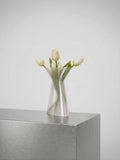 Vase design impression 3D en PETG recyclé translucide, profil élancé et sculptural – Méré Printed Design, fabriqué à Bordeaux